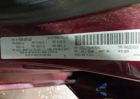 2017 Chrysler 200 Touring z USA, uszkodzony, nr VIN 1C3CCCFB5HN508241